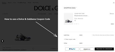 dolce gabbana promo code|dolce and gabbana coupon.